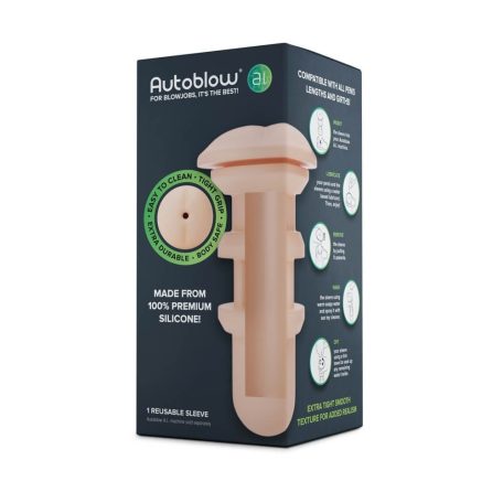 Autoblow A.I. Silicone Anus Sleeve - Flesh
