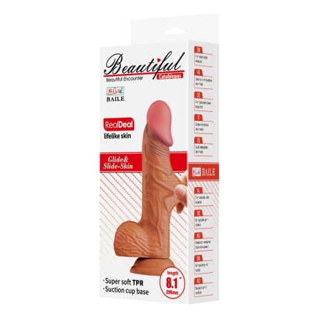 Beautiful Catoblepas 8,1 " Dildo Brown