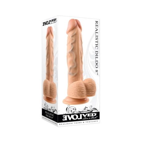 REALISTIC DILDO 8" LIGHT