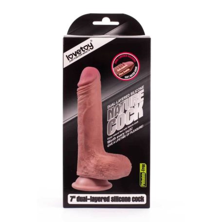 7" Dual-layered Silicone Nature Cock Flesh