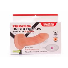 Vibrating Unisex Hollow Strap On