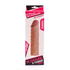 Pleasure X-Tender Penis Sleeve Brown 3