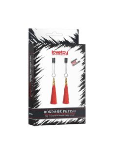 Glamor Tassel Nipple Clamp Red