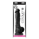 Colours Pleasures 7 inch Dildo Black