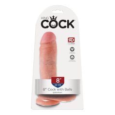 8" Cock with Balls  Light