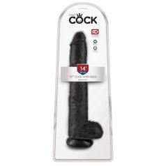 14" Cock with Balls  Black