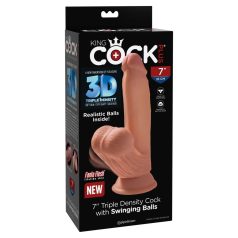 8" Triple Density Cock With Swinging Balls  Light