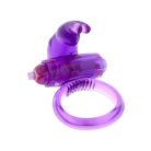 Rabbit Silicone Vibrating Cockring Purple