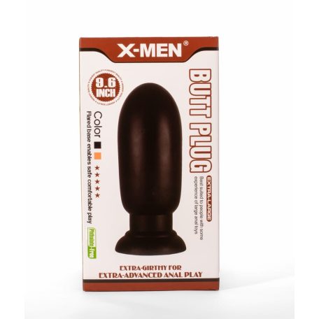 X-MEN 9.6" Huge Butt Plug Black 1