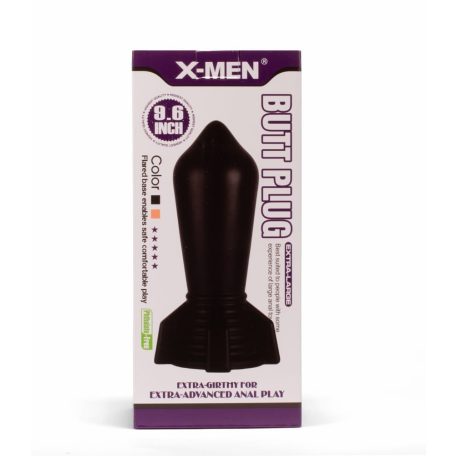 X-MEN 9.6" Huge Butt Plug Black 2