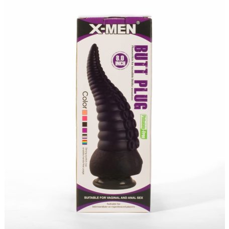 X-MEN 8" Butt Plug Black