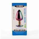X-MEN Secret Shine Metal Butt Plug Rainbow M