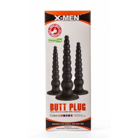 X-Men 11.81" Butt Plug Black L